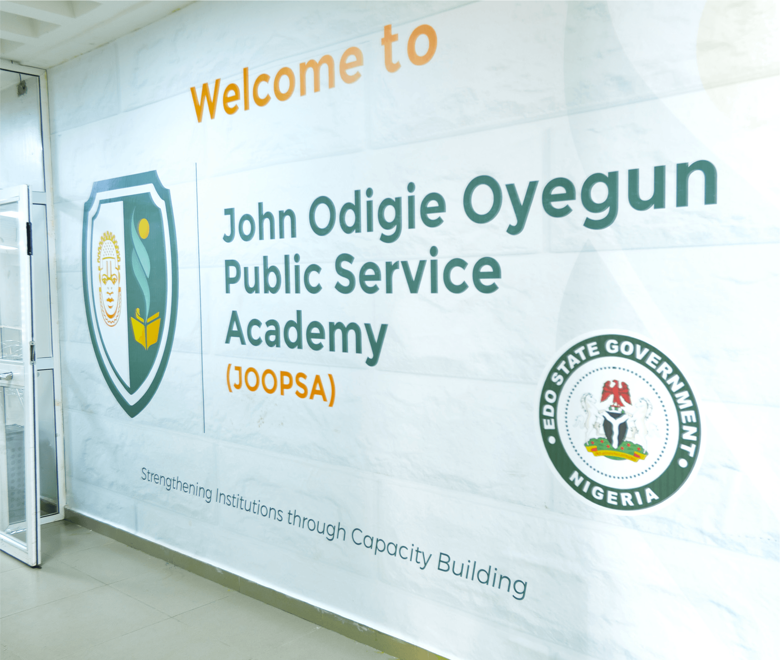 JOOPSA welcome wall signage